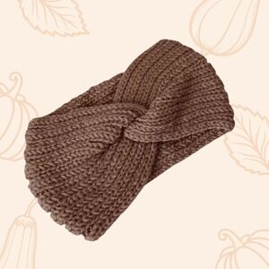 Beige Knitted Headband